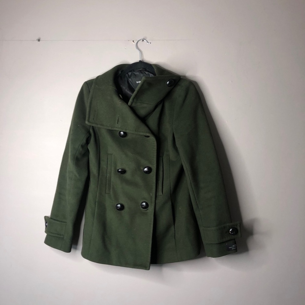 Aritzia Babaton green wool Howell coat jacket S